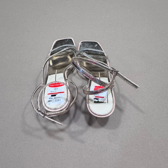 Stylish Silver Strappy Sandals - Picture 2 of 4